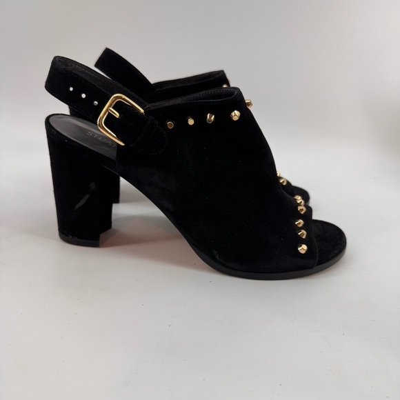 Stuart Weitzman Shoes - Stuart Weitzman Commodore Studded Slingback Pump Sz 7